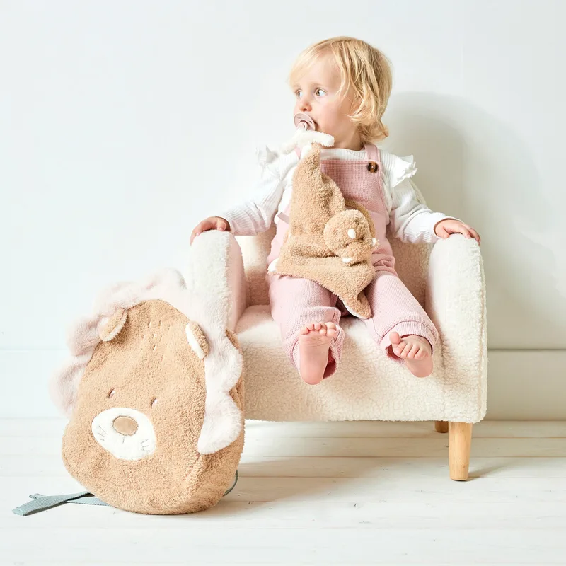 TEDDY Maxi Knuffeldoekje - Beer - 35 cm by Nattou in Karamel – product photo 2 of 3