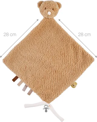 TEDDY Maxi Knuffeldoekje - Beer - 35 cm by Nattou in Karamel – product photo 1 of 3