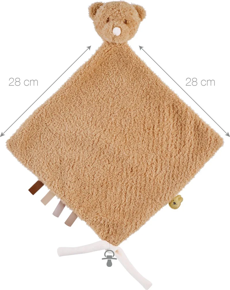 TEDDY Maxi Knuffeldoekje - Beer - 35 cm van Nattou in Karamel – productfoto