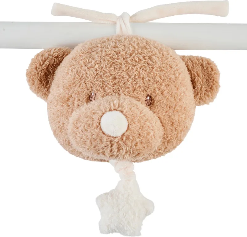 TEDDY Muziek Knuffel - Beer - 16 cm - Karamel de Nattou en Beer Karamel – photo produit