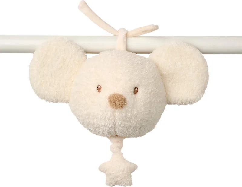 TEDDY Muziek Knuffel - Muis - 16 cm - Ecru by Nattou in Muis Ecru – product photo
