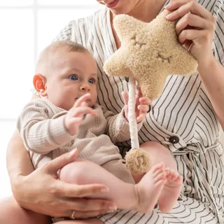 TEDDY Muziek Knuffel - Ster - 20 cm - Honing von Nattou in Ster Honing – Produktfoto 2 von 3