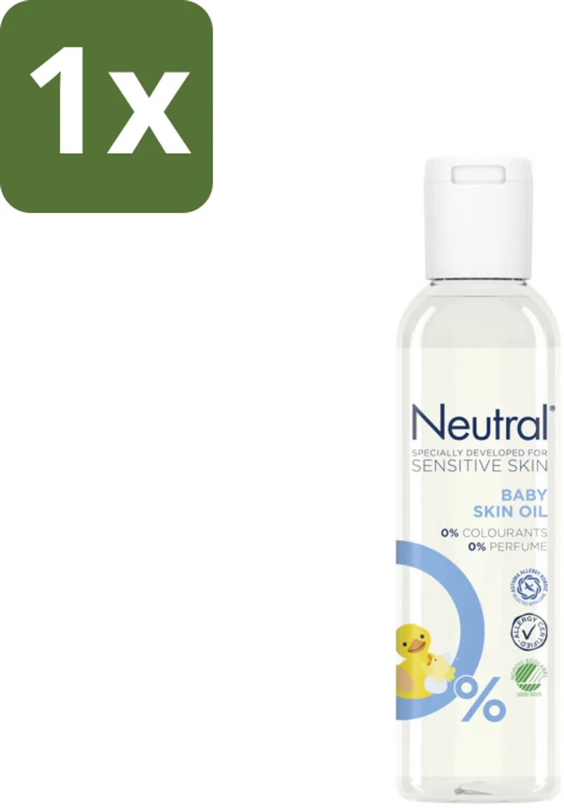 1 x Neutral - Baby Huidolie - Gevoelige huid - Parfumvrij - 150 ml - Babyhuidolie - Gevoelige Huid - Droge Huid - Hypoallergeen - Parfumvrij de Neutral – photo produit