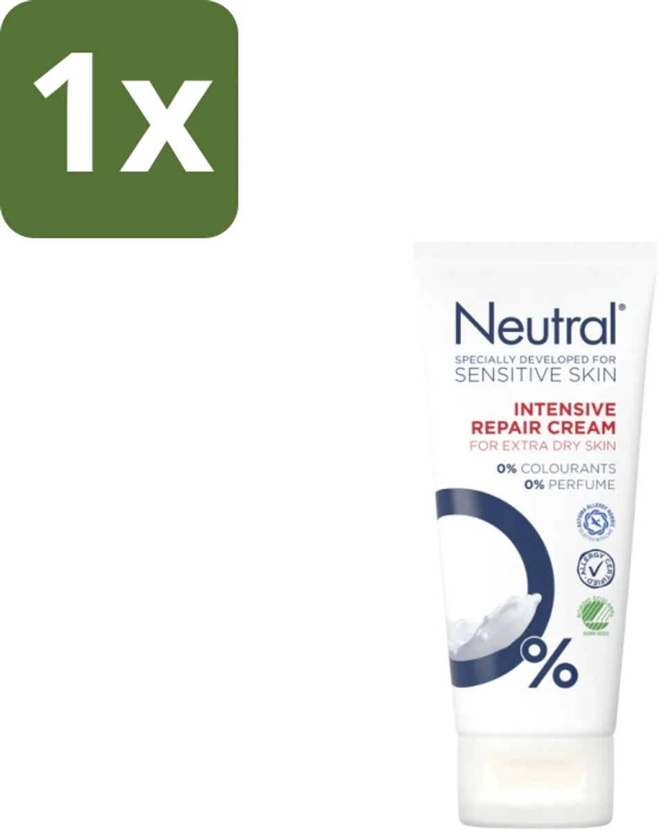 1 x Neutral - Bodycrème - Intensive Repair Cream - Gevoelige huid - 100 ml - Huidverzorging - Gevoelige Huid - Droge Huid - Bodycrème - Intensieve Herstelcrème från Neutral – produktbild