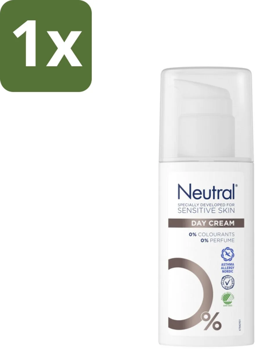 1 x Neutral - Dagcrème - Gevoelige huid - Parfumvrij - 50 ml - Gevoelige Huid Crème - Dagcrème - Parfumvrij Crème - Hydraterende Crème - Gevoelige Huid Verzorging van Neutral – productfoto