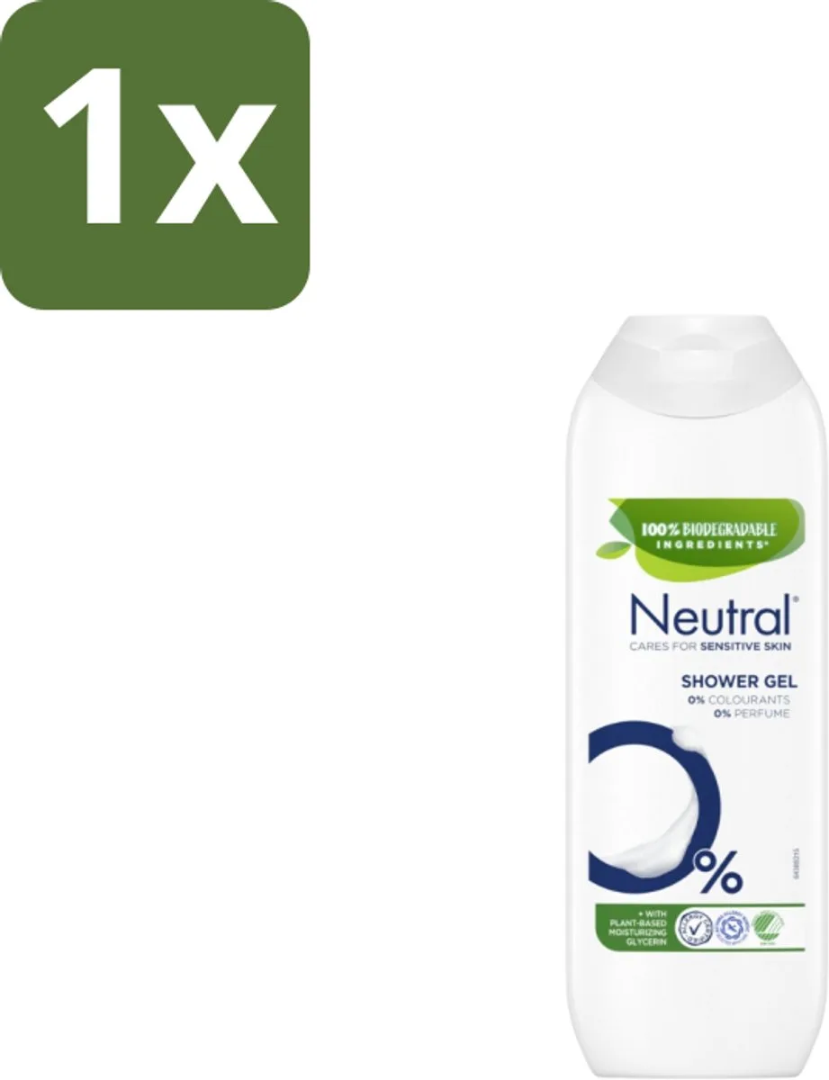 1 x Neutral - Douchegel - Gevoelige huid - Parfumvrij - 250 ml - Gevoelige Huid - Parfumvrije Douchegel - 0% Parfum - 0% Kleurstof - Milde Douchegel de Neutral – photo produit