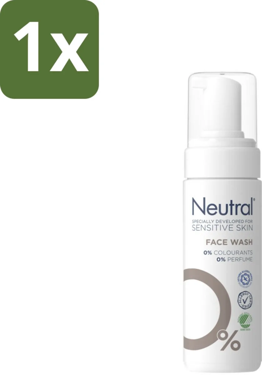 1 x Neutral - Gezichtsreiniger - Gevoelige huid - Face Wash Parfumvrij - 150 ml - Gevoelige Huid - Gezichtsreiniger - Parfumvrij - Glycerine - Dermatologisch Getest de Neutral – photo produit