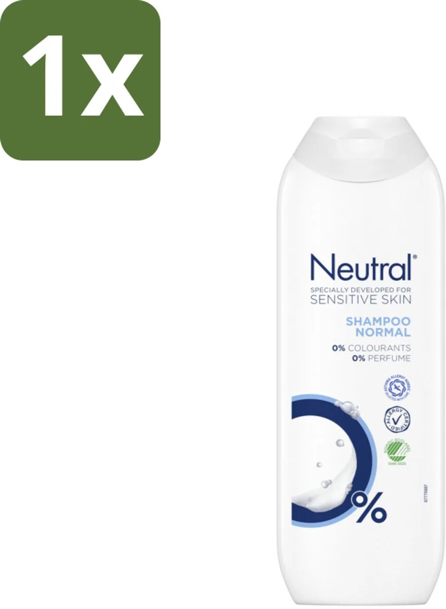 1 x Neutral - Shampoo - Gevoelige huid - 250 ml - Gevoelige Huid - Gevoelige Hoofdhuid - Gevoelige Haar - Parfumvrij Shampoo - 0% Parfum de Neutral – photo produit