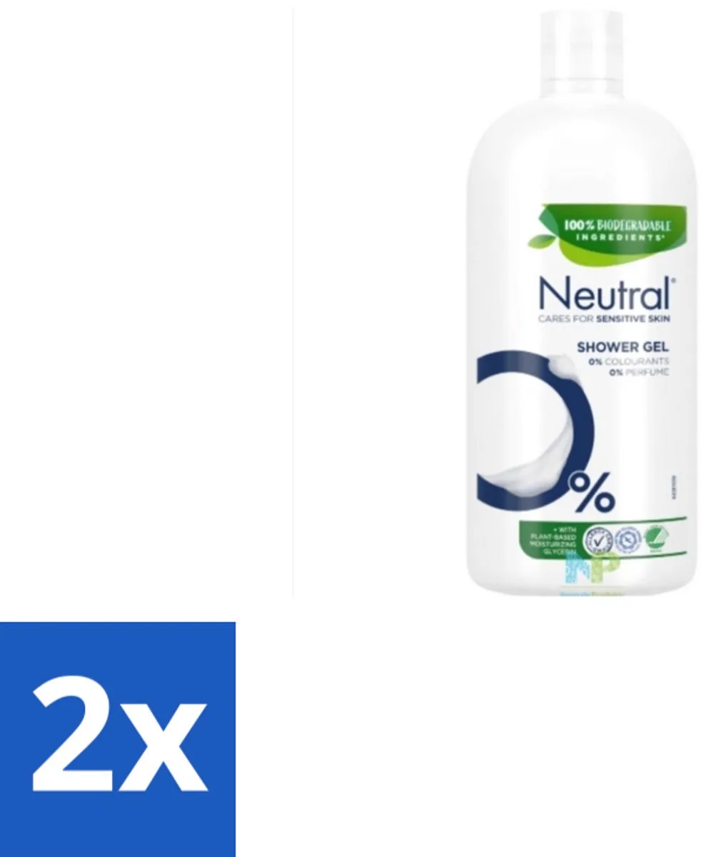 2 x Neutral – Douchegel – Sensitive Skin – 900 ml - Gevoelige Huid - Droge Huid - Parfumvrije Douchegel - Milde Douchegel - Huidverzorging de Neutral – photo produit