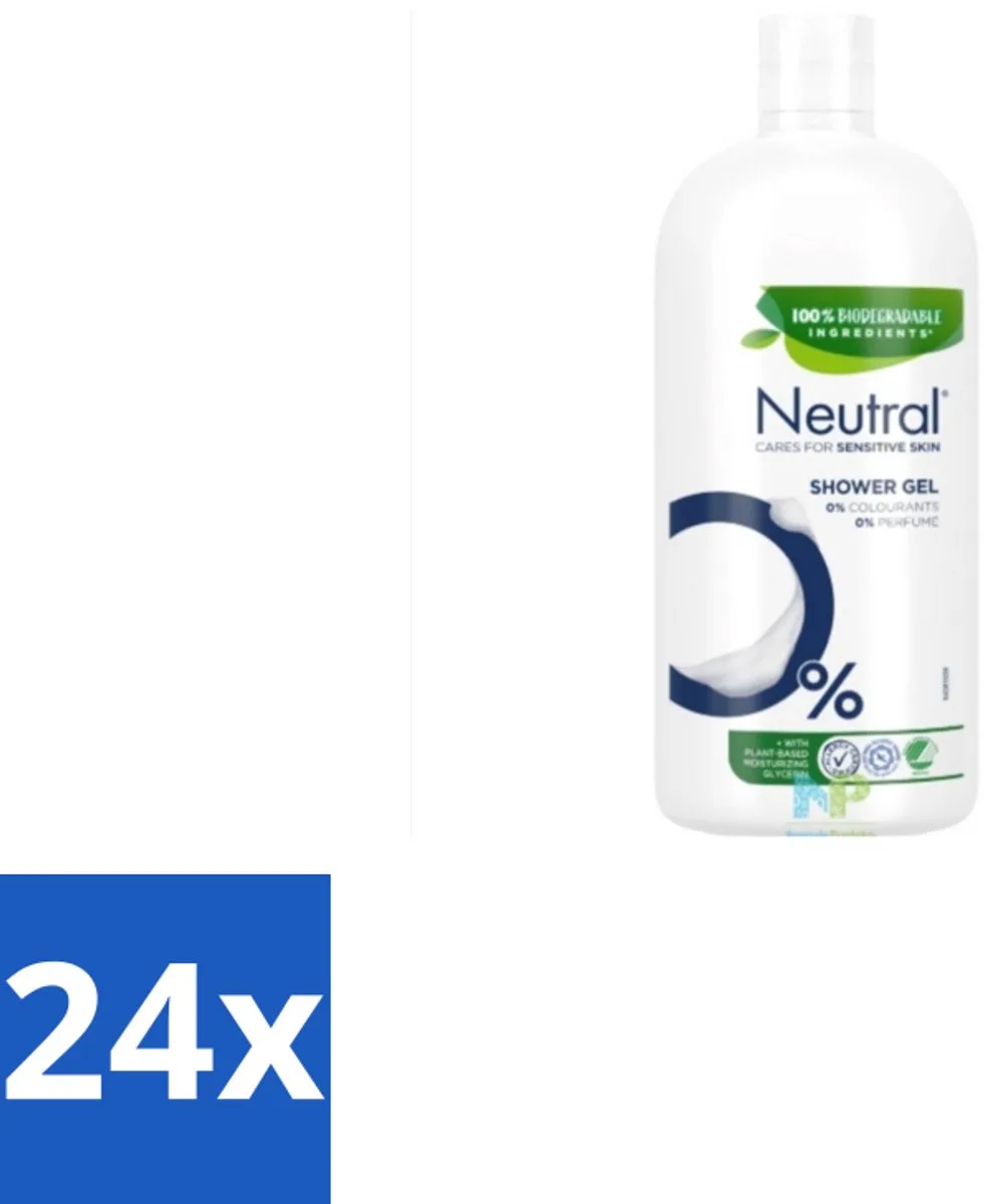 24 x Neutral – Douchegel – Sensitive Skin – 900 ml - Gevoelige Huid - Droge Huid - Parfumvrije Douchegel - Milde Douchegel - Huidverzorging de Neutral – photo produit