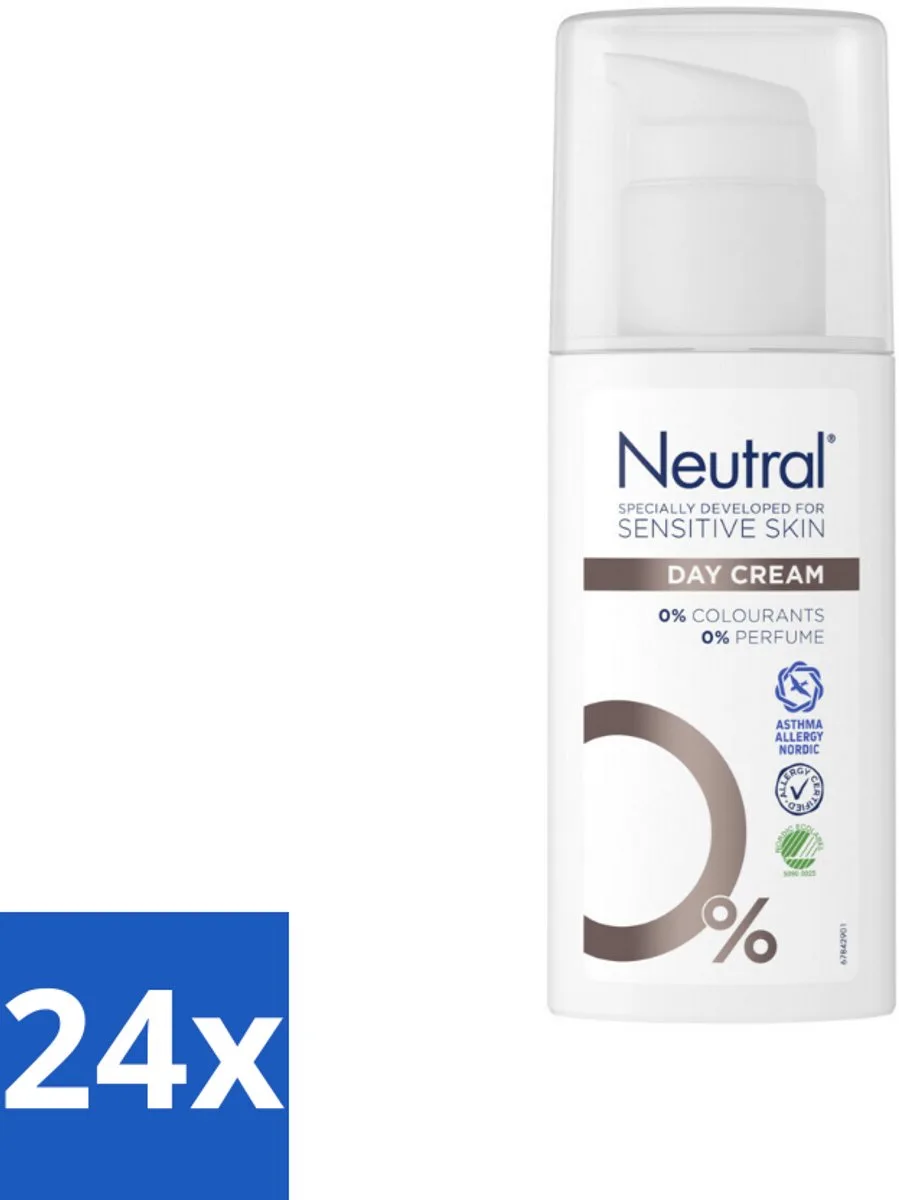 24 x Neutral Face Cream 50 ml - Gevoelige Huid - Dagcrème - Hydratatie - Glycerine - Parfumvrij fra Neutral – produktbillede