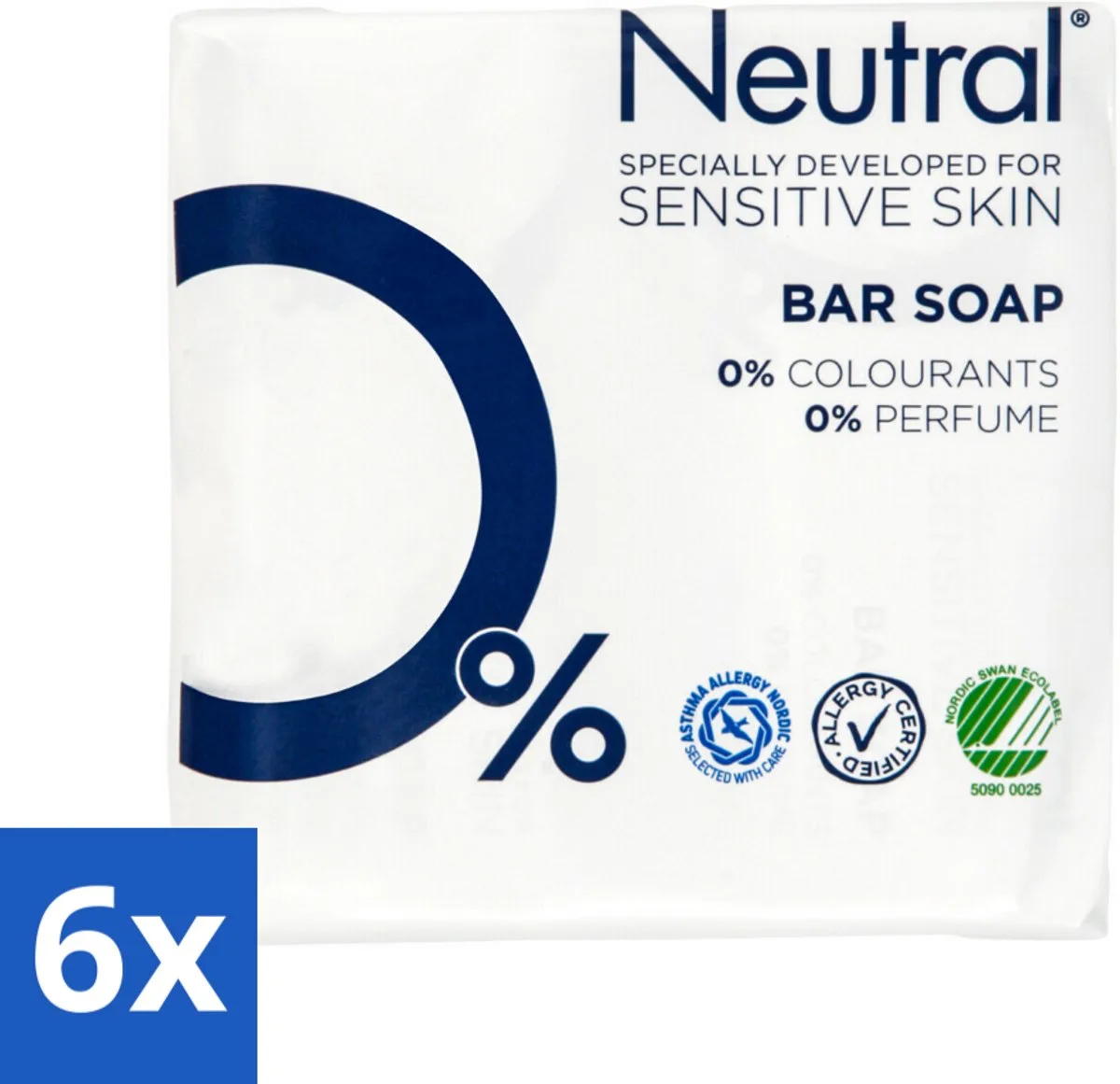 6 x Neutral - Zeep - Bar Soap - Gevoelige huid - 2 Bars de Neutral – photo produit