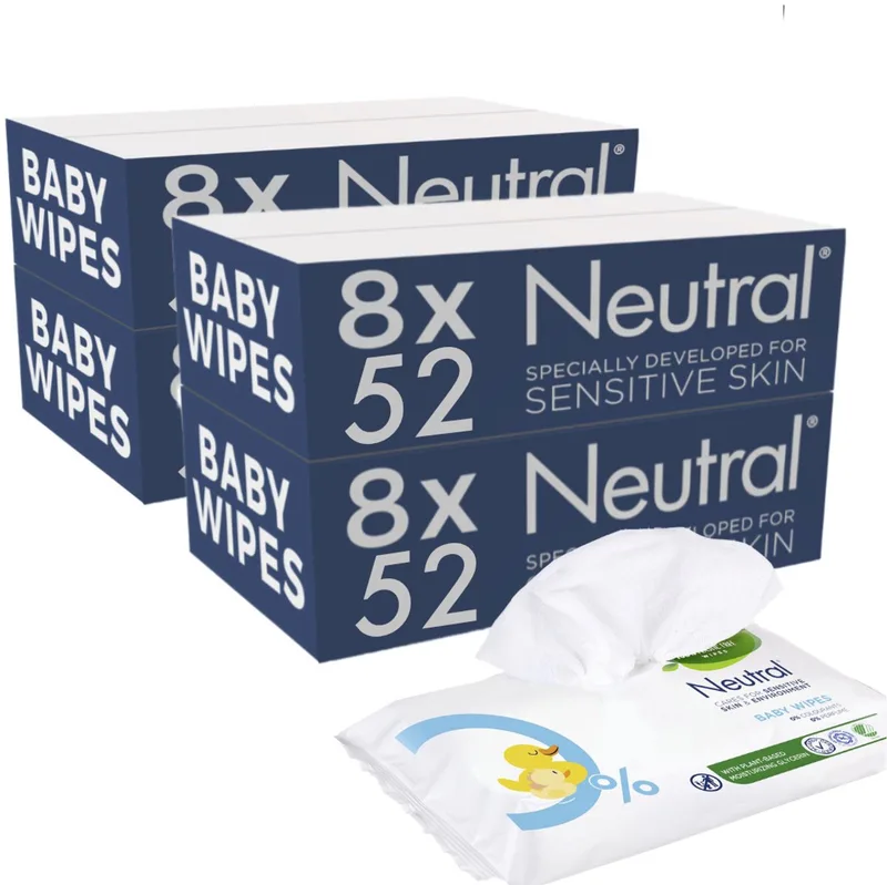 Baby Billendoekjes - 32 x 52 = 1664 stuks - 0% Parfum de Neutral – photo produit