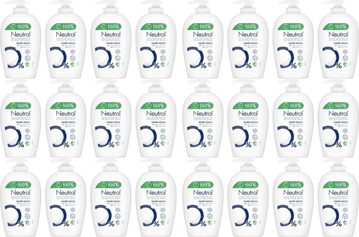 Handzeep - Hand Wash - Sensitive Skin - 250ml x 24 von Neutral – Produktfoto