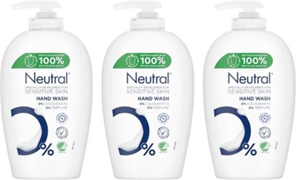 Handzeep - Hand Wash - Sensitive Skin - 250ml x 3 de Neutral – photo produit