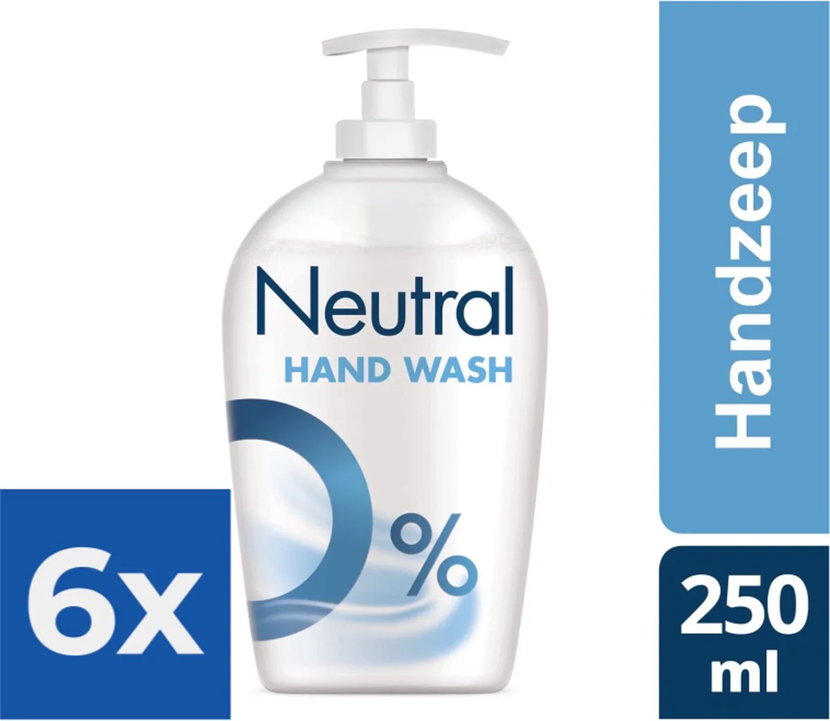 Handzeep - Hand Wash - Sensitive Skin - 250ml x 6 de Neutral – photo produit