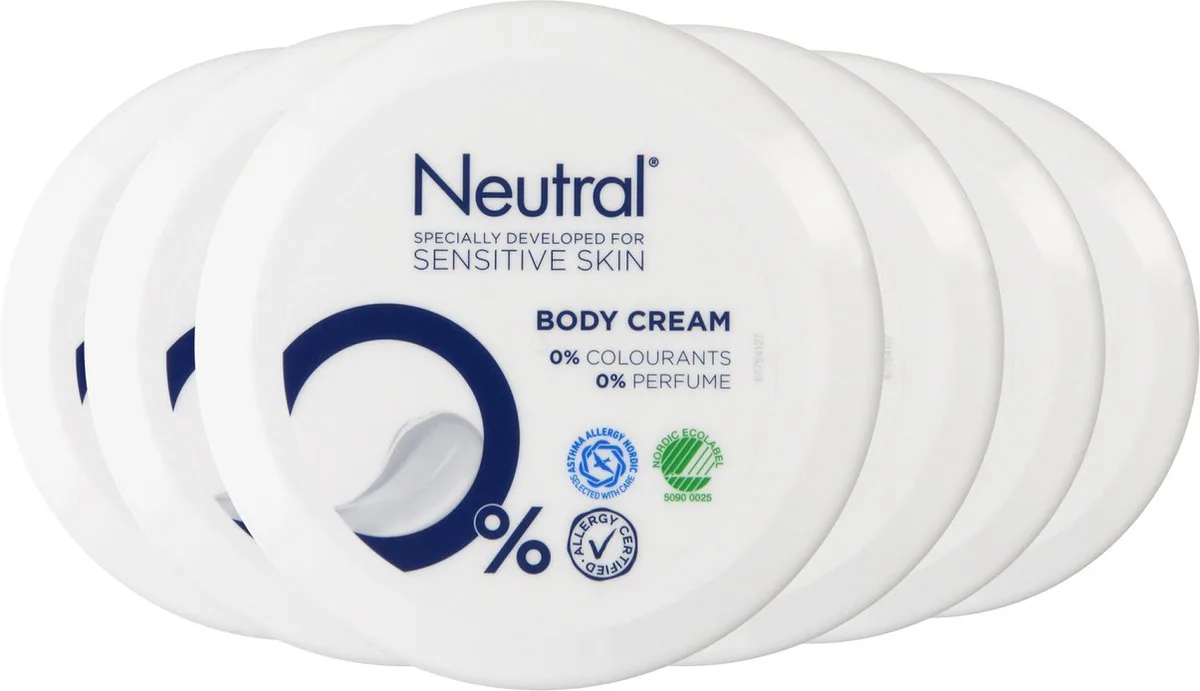 Neutral - 0% Body Cream - Parfumvrije - 6 x 250 ml von Neutral – Produktfoto
