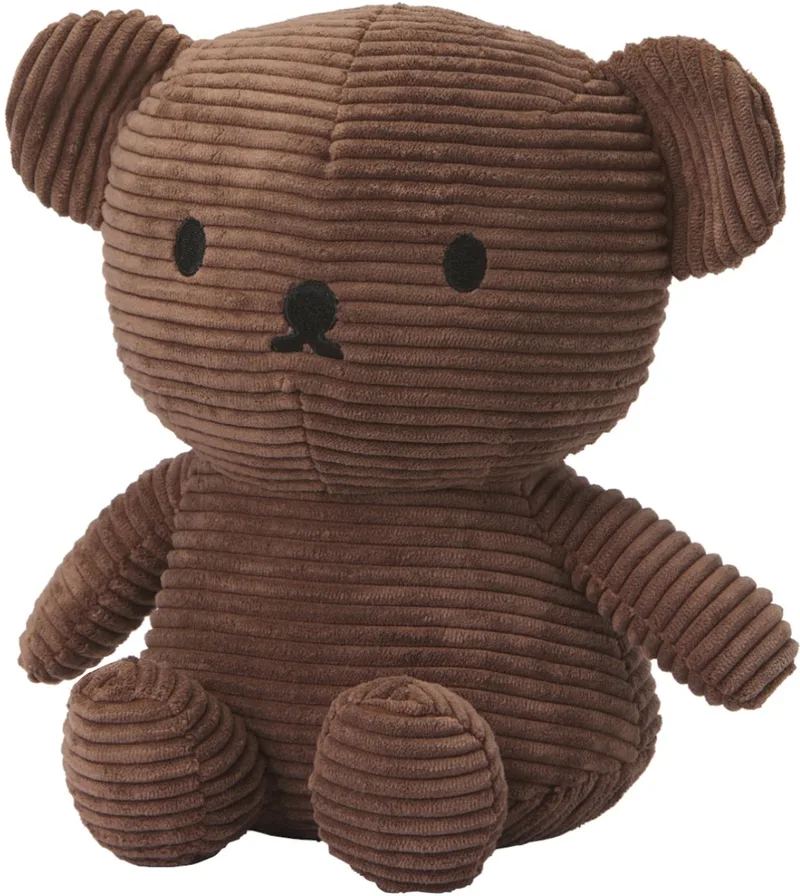 Boris Bear Corduroy Knuffel 24 cm Brown van Nijntje in Bruin – productfoto
