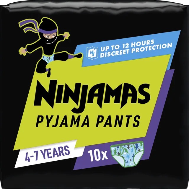 Pyjama Pants Luierbroekjes Jongen - 10 Nachtluiers voor Bedplassen - 4-7 Jaar