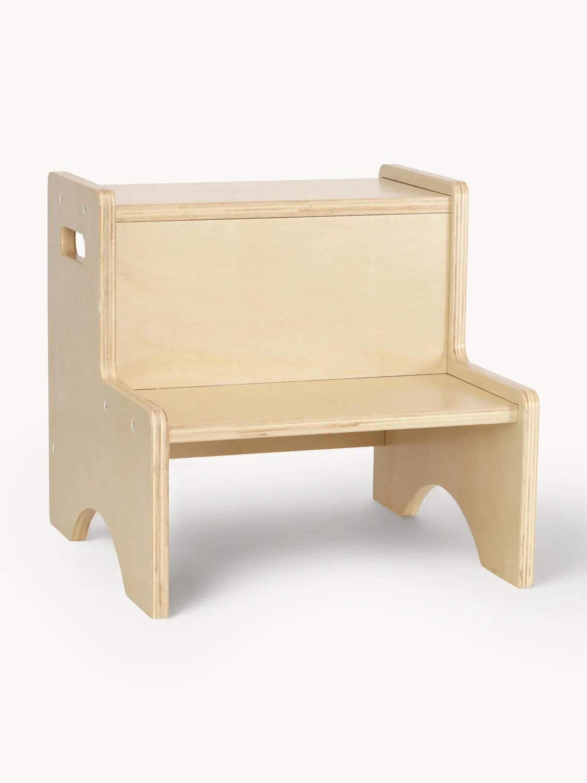 Houten opstapkruk graffiti van Nofred – productfoto