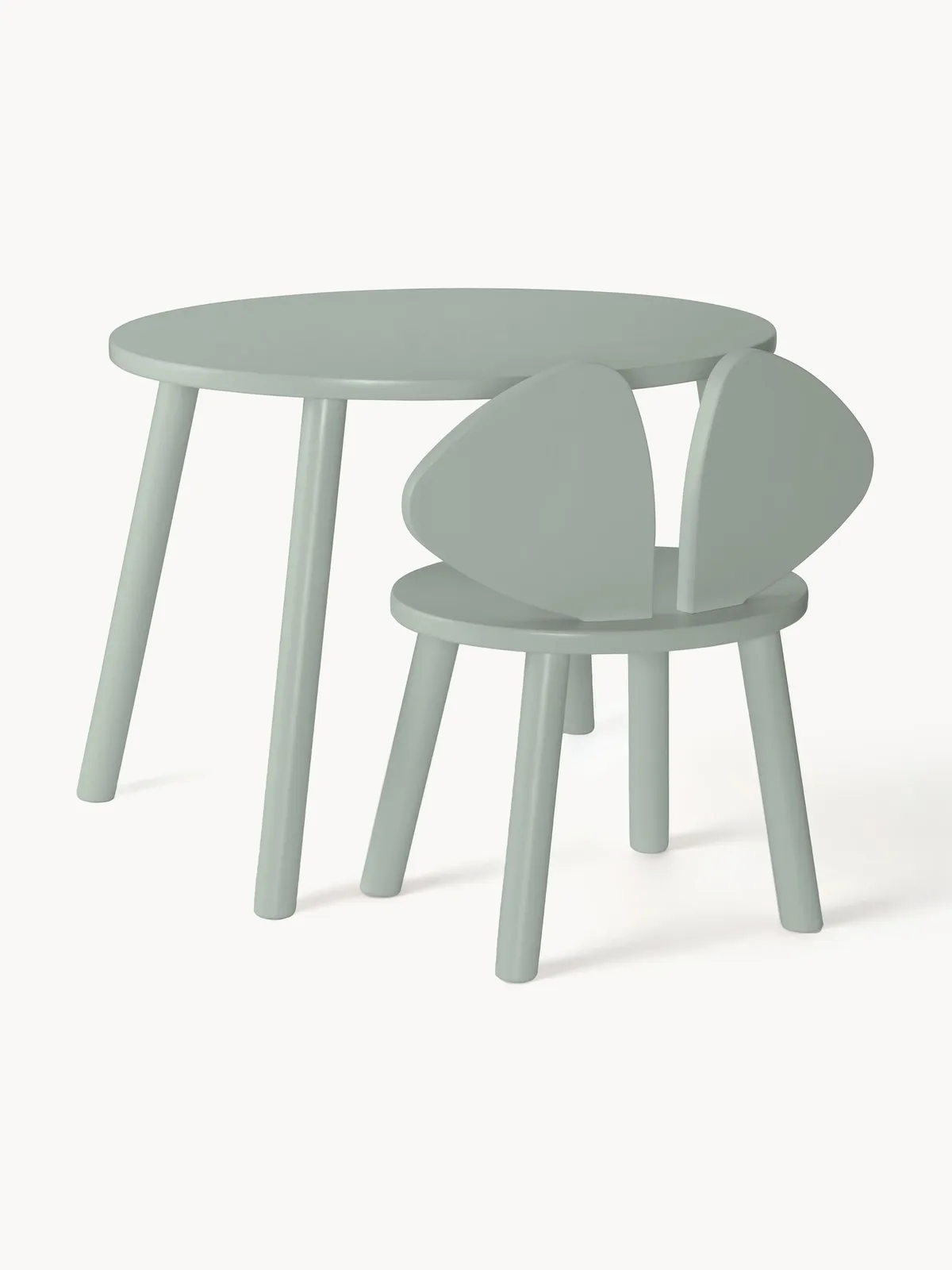 Kindertafel Mouse met kinderstoel van Nofred – productfoto