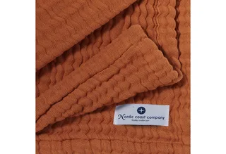 Babydecke Babydecke Musselin Kuscheldecke Puckdecke Baby & Neugeborene, Nordic Coast Company, Sommerdecke, Puck-u. Stilltuch, Einschlagdecke, Baumwolle atmungsaktiv van Nordic Coast Company in Rood – productfoto 3 van 5