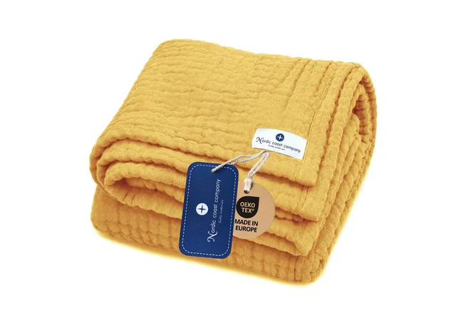 Babydecke Babydecke Musselin Kuscheldecke Puckdecke Baby & Neugeborene, Nordic Coast Company, Sommerdecke, Puck-u. Stilltuch, Einschlagdecke, Baumwolle atmungsaktiv
