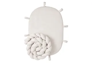 Knuffelnest, bednestje, reisbed Cocoon, Mozesmandje, 3in1: gevlochten bedslang + kruipdeken + babynest van Nordic Coast Company in Beige – productfoto 4 van 5