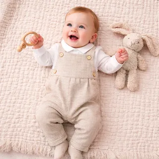 Mousline babydeken - 80x80 cm - Katoen van Nordic Coast Company in Powder – productfoto 2 van 3