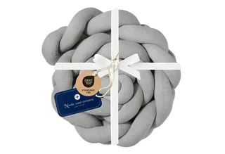 Nestchenschlange XXL Bettschlange geflochten, Bettschlange, Bettumrandung Babybett, Alternative zum Bettnestchen laborgeprüft 180cm, 200cm oder 300cm de Nordic Coast Company en Gris – photo produit 1 sur 3