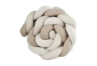 Nestchenschlange XXL Bettschlange geflochten, Bettschlange, Bettumrandung Babybett, Alternative zum Bettnestchen laborgeprüft 180cm, 200cm oder 300cm van Nordic Coast Company in Beige – productfoto 1 van 5