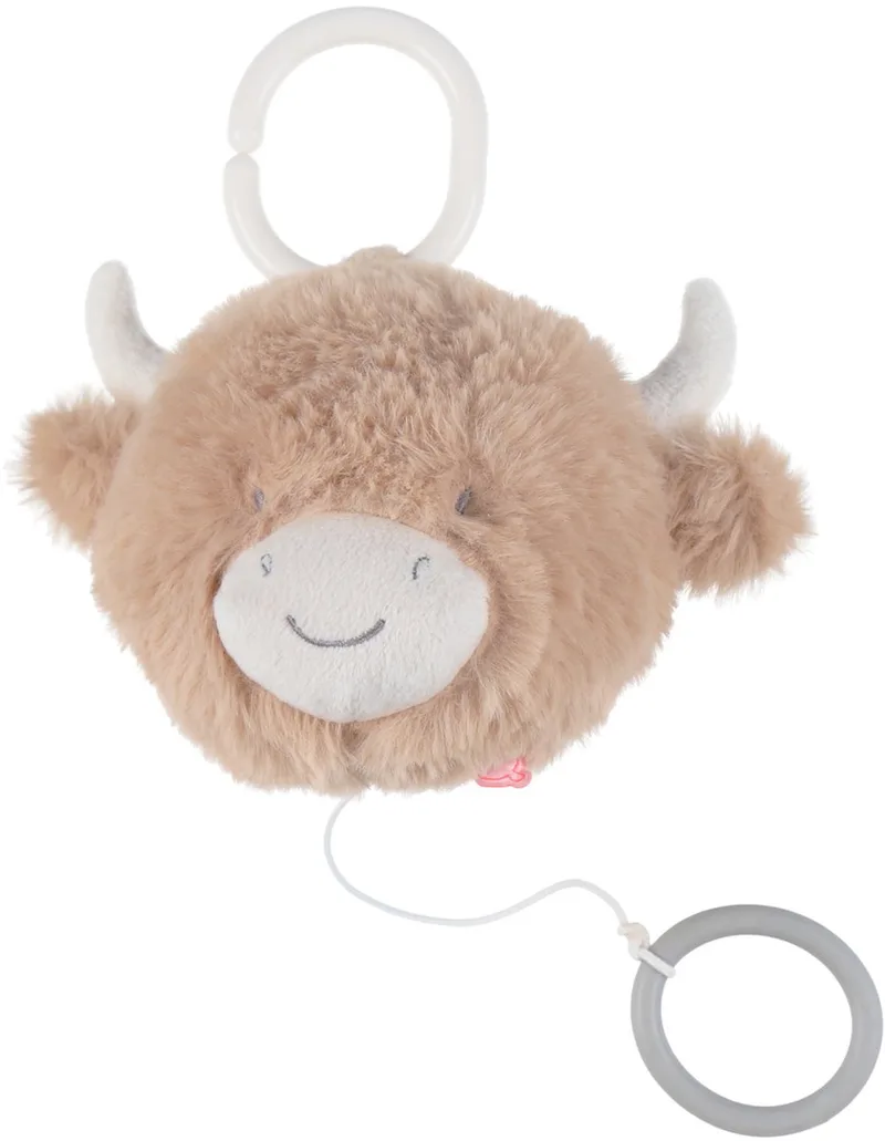 F&O Muzikale Knuffel Fluffy- Beige van Noukie's in Bruin – productfoto