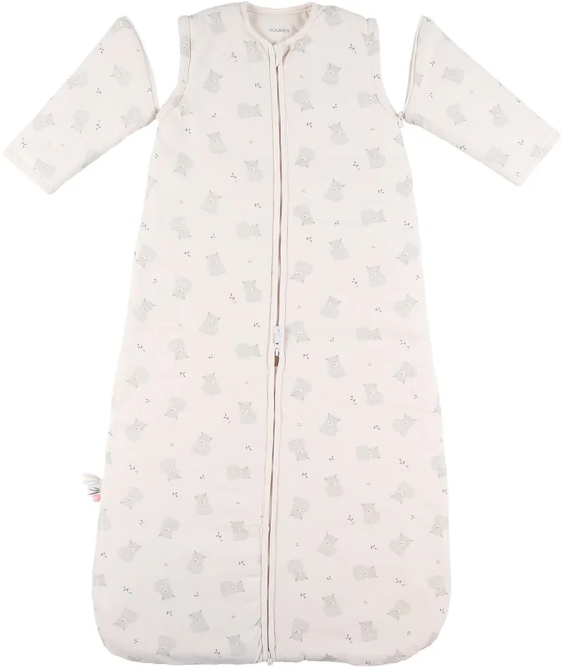 F&O Slaapzak - 100 cm - Jersey van Noukie's in Wit off white – productfoto