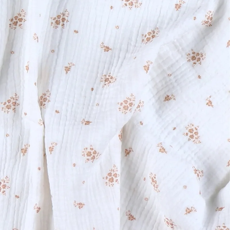 Hydrofiele Doeken Set - Vintage Flowers - 100 x 100 cm - Wit/Roze de Noukie's en Rose – photo produit