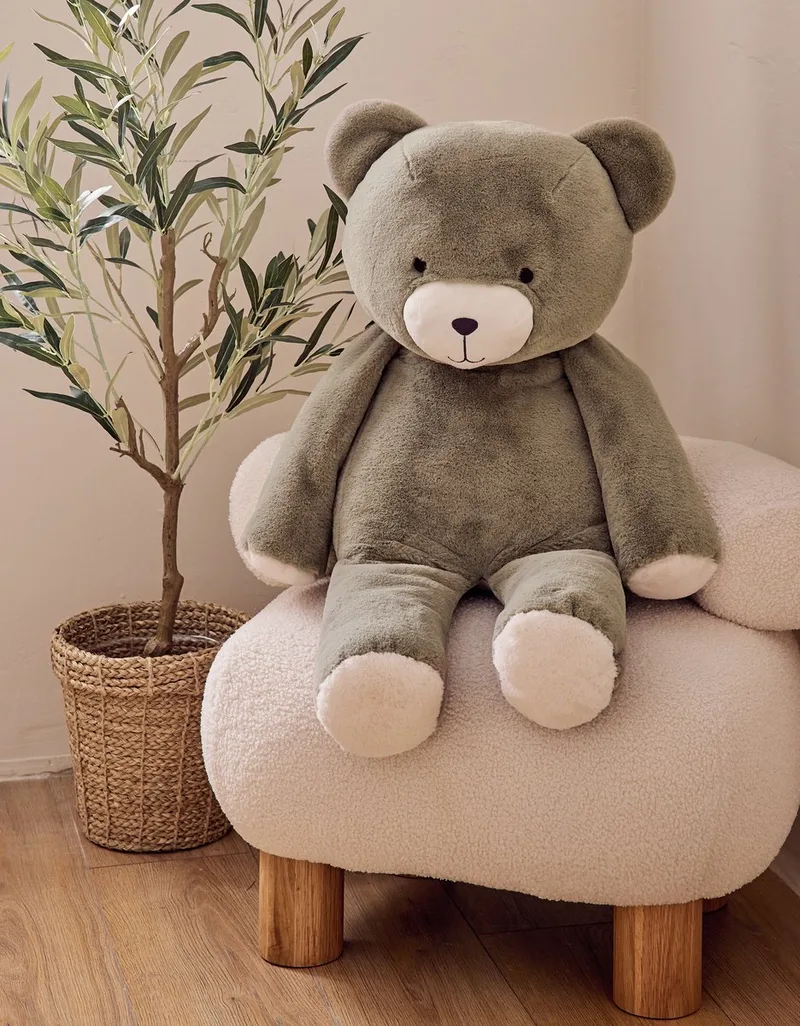 Knuffel - 80 cm - Beer by Noukie's in Kaki – product photo