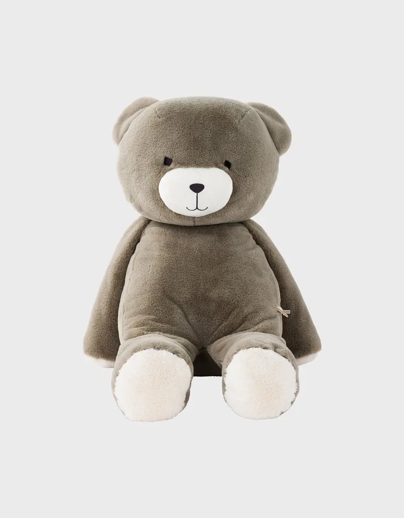 Knuffel - Medium - 40 cm - Beer van Noukie's in Kaki – productfoto
