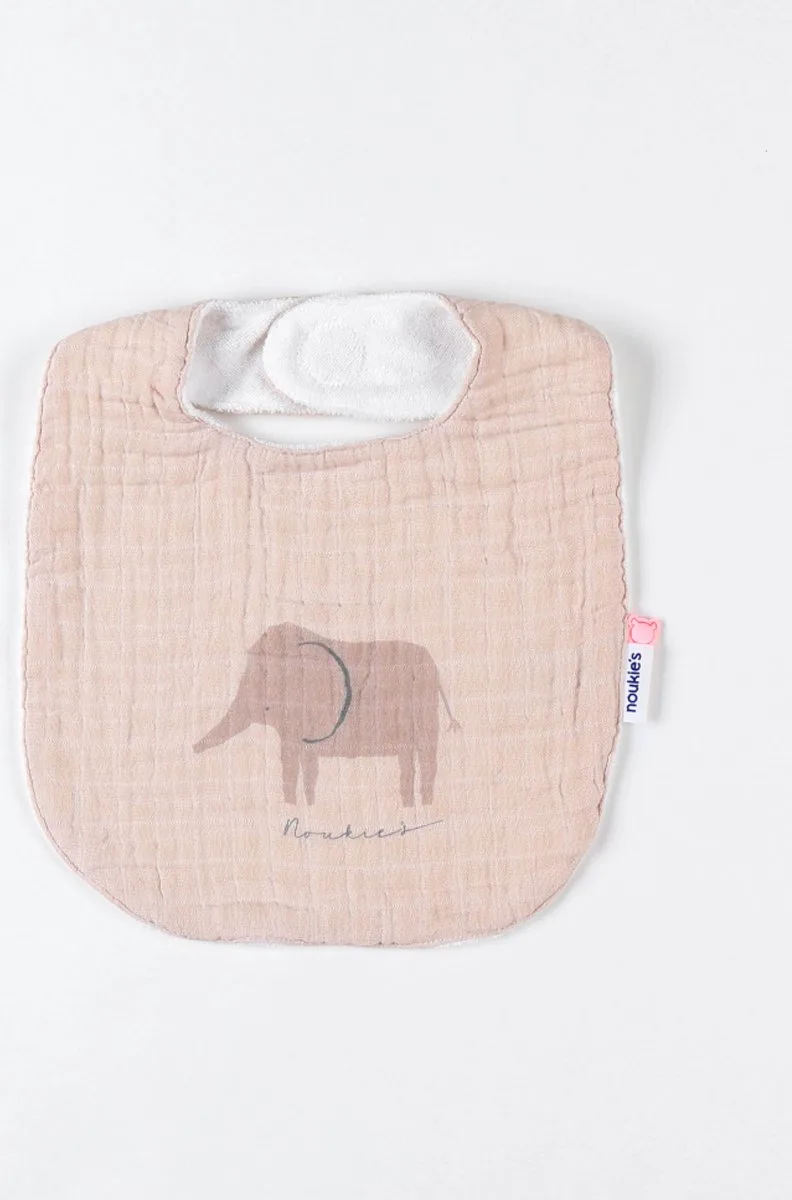 Noukie's - 3 pack - Slabbetjes - Animal - 0 / 12 maand de Noukie's en Ecru, Beige – photo produit