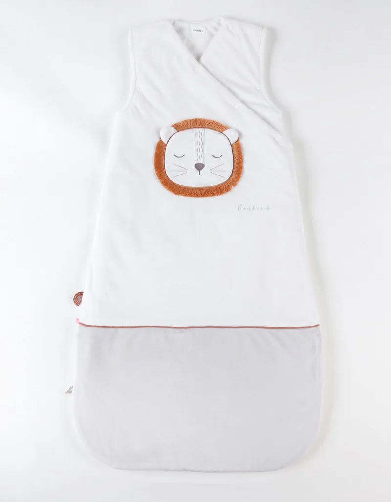 Slaapzak - Babou & Kendi - Velodoux - 100cm van Noukie's in Meerkleurig – productfoto