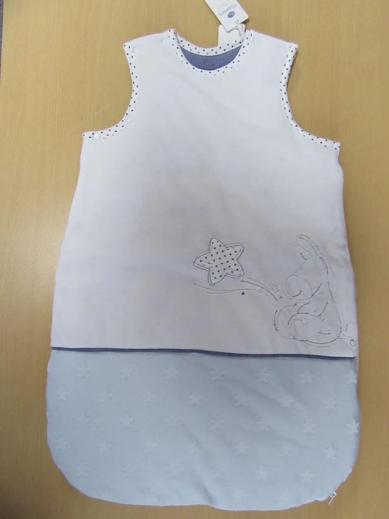 slaapzak noukie's 70cm paco blauw met wit de Noukie's en Wit met blauw – photo produit