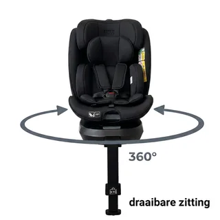 Autostoel Novi Donna Premium I-size 360° All Black van Novi Baby – productfoto 2 van 4