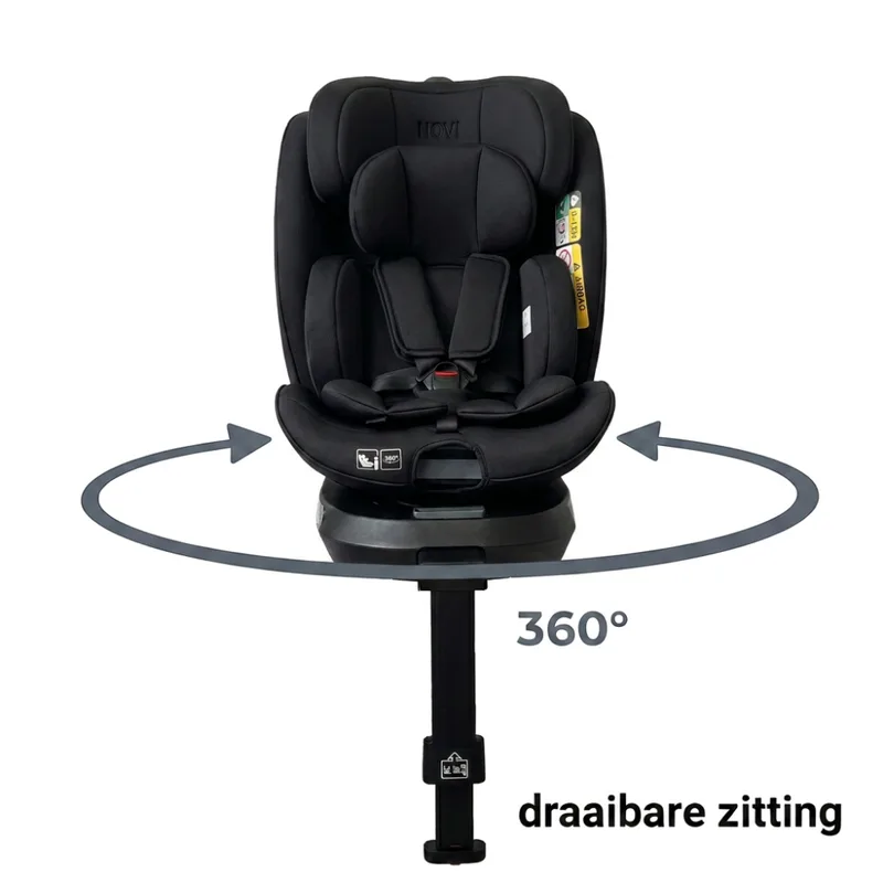 Autostoel Novi Donna Premium I-size 360° All Black van Novi Baby – productfoto 2 van 4