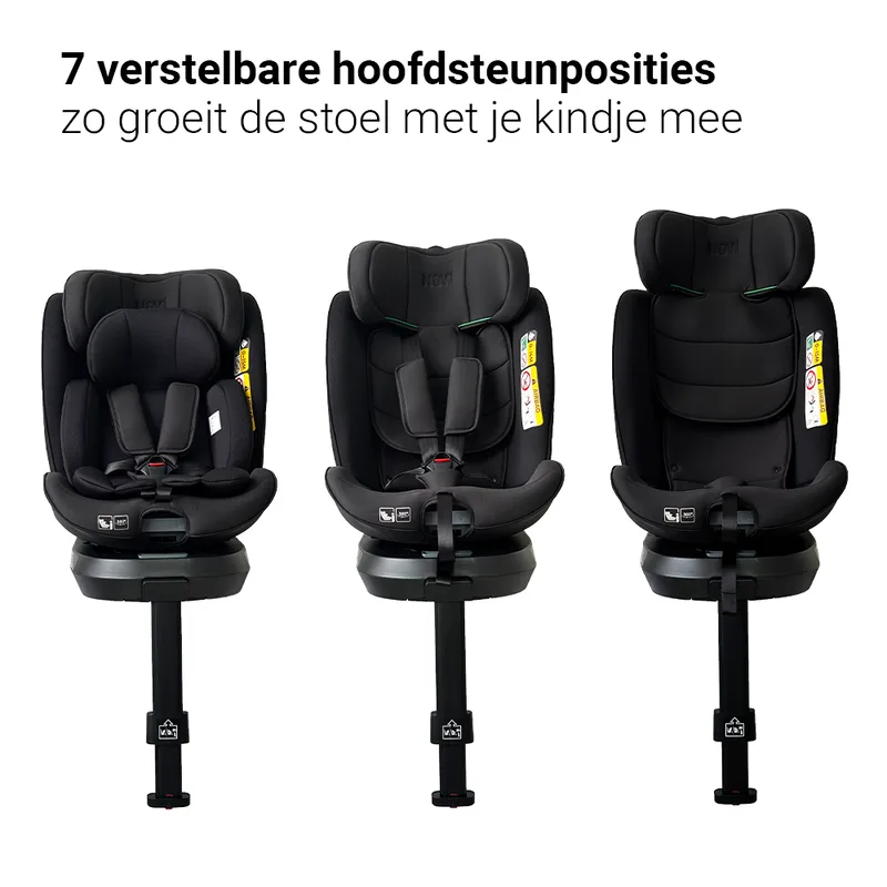 Autostoel Novi Donna Premium I-size 360° All Black van Novi Baby – productfoto 3 van 4