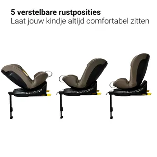 Autostoel Novi Donna Premium I-size 360° Dark Taupe van Novi Baby – productfoto 4 van 4