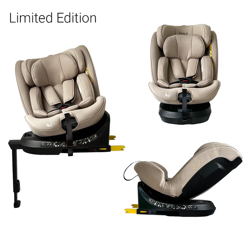 Autostoel Novi Donna Premium Limited Edition I-size 360° Cashmere Beige van Novi Baby – productfoto 1 van 4
