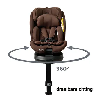 Autostoel Novi Donna Premium Limited Edition I-size 360° Espresso Brown van Novi Baby – productfoto 2 van 4