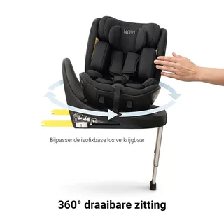 Autostoel Novi Joey Pro 360° All Black by Novi Baby – product photo 2 of 4