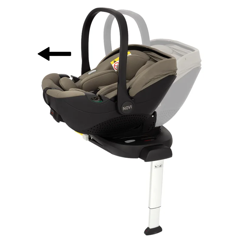 Autostoel Novi Joy Pro Glide 360° I-Size Dark Taupe & Base by Novi Baby – product photo 2 of 4