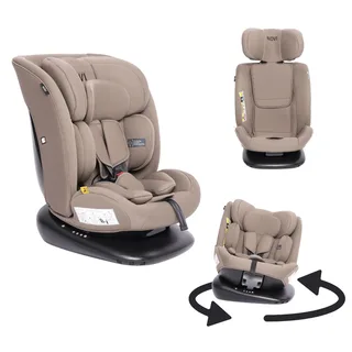 Autostoel Novi Lucas Premium 360 Gordel Dark Taupe van Novi Baby – productfoto 1 van 4