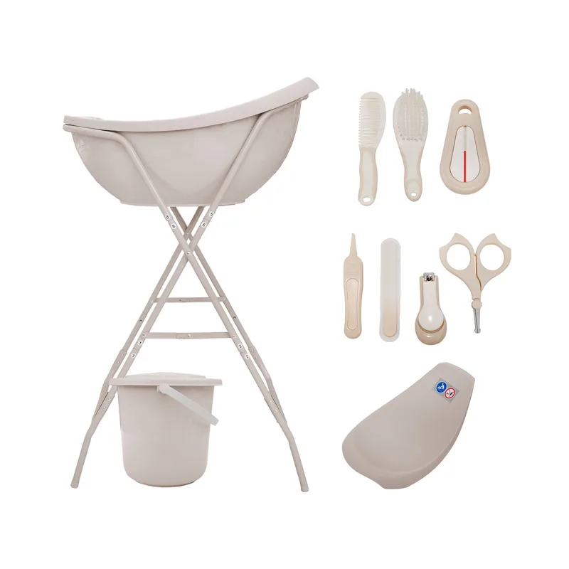 Bad & Verzorgingsset Novi Tubby Taupe van Novi Baby – productfoto 1 van 4