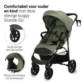 Buggy Novi Grande Go V2 Green Melange by Novi Baby – product photo 2 of 4